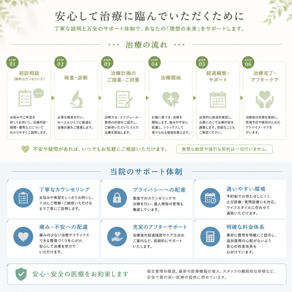 5. 治療プロセスと安心のサポート