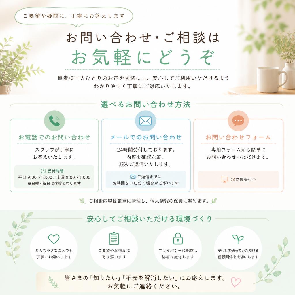 7. お問い合わせはお気軽に