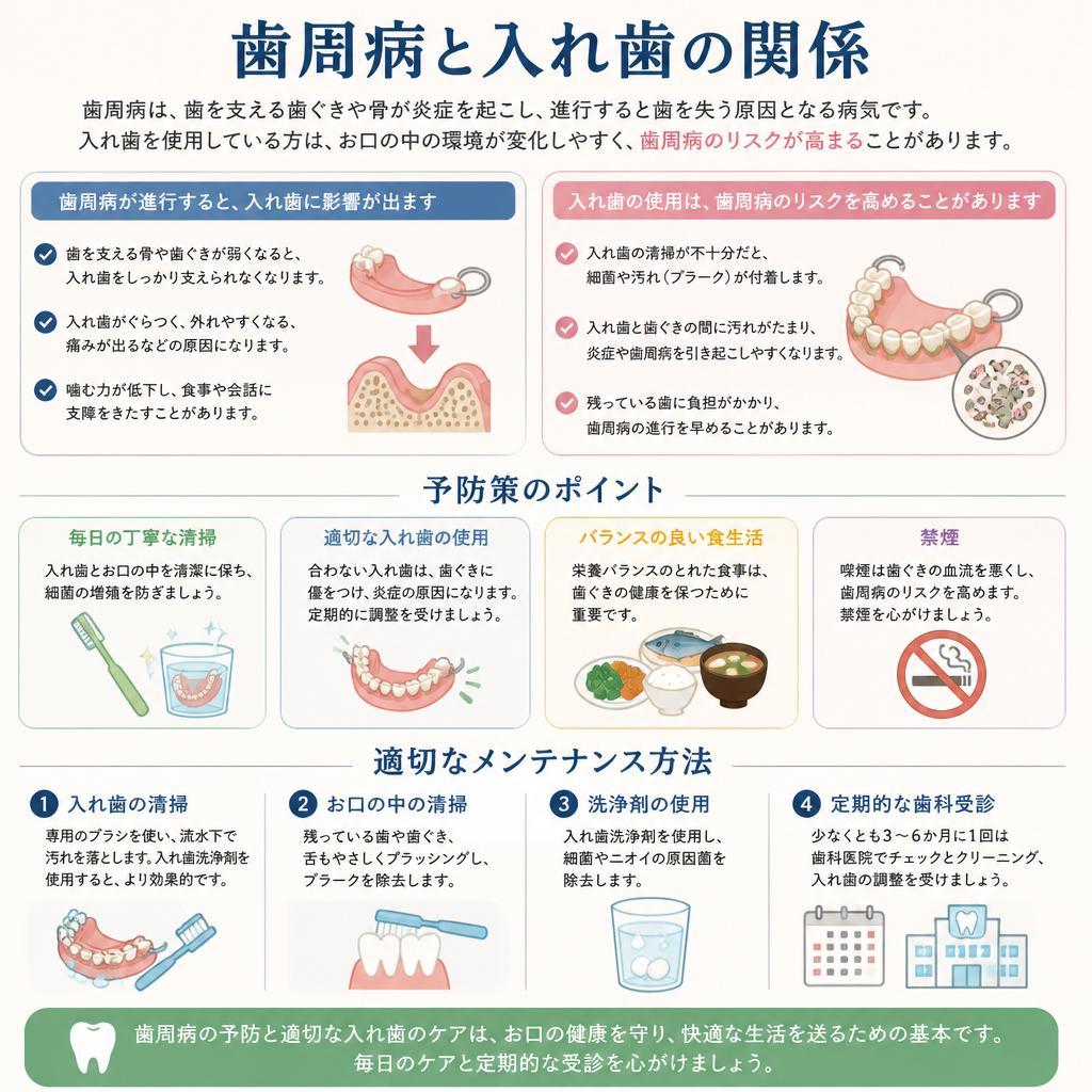 歯周病と入れ歯：リスクと対策