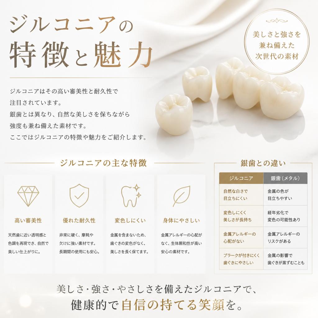 ジルコニアの魅力