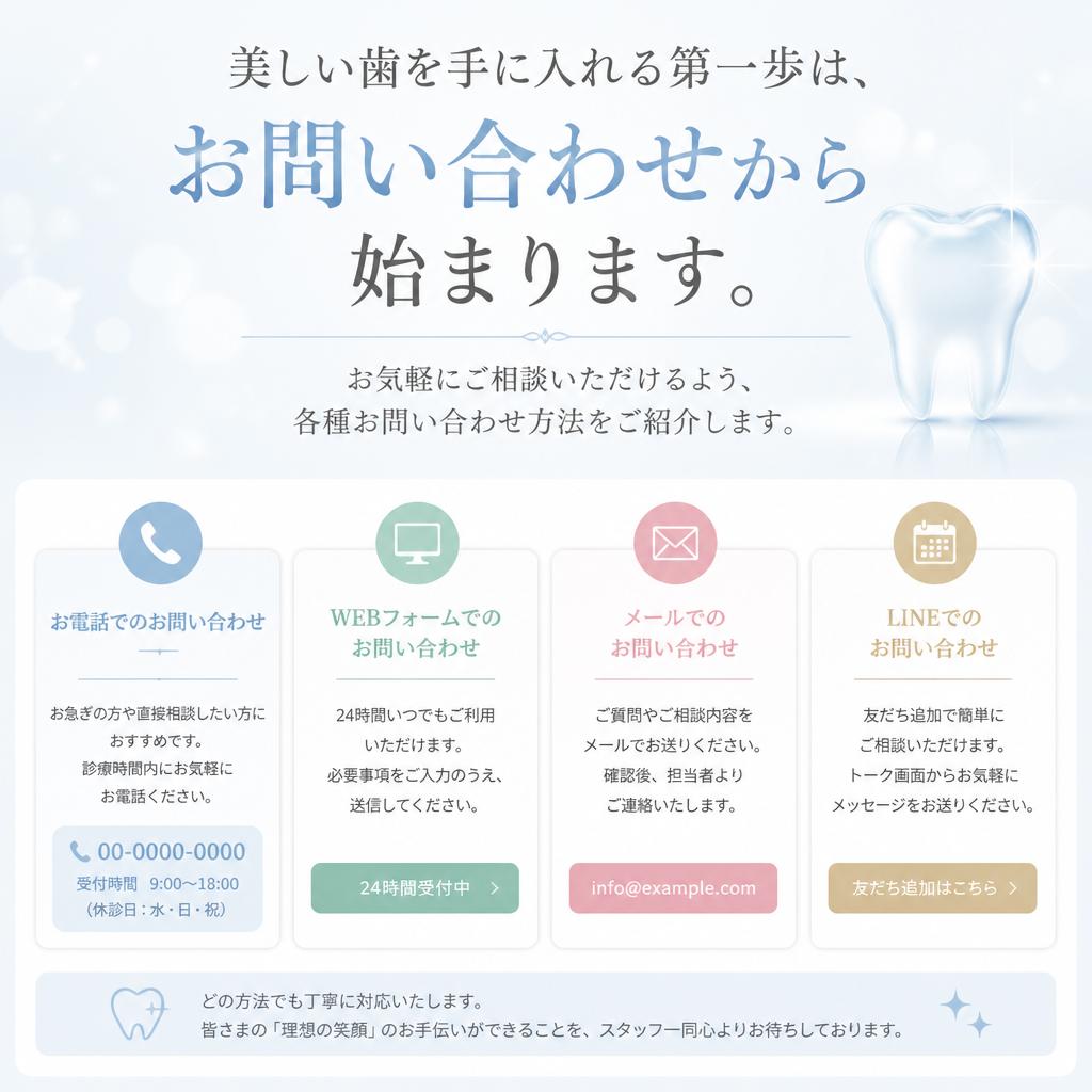 今すぐお問い合わせを！