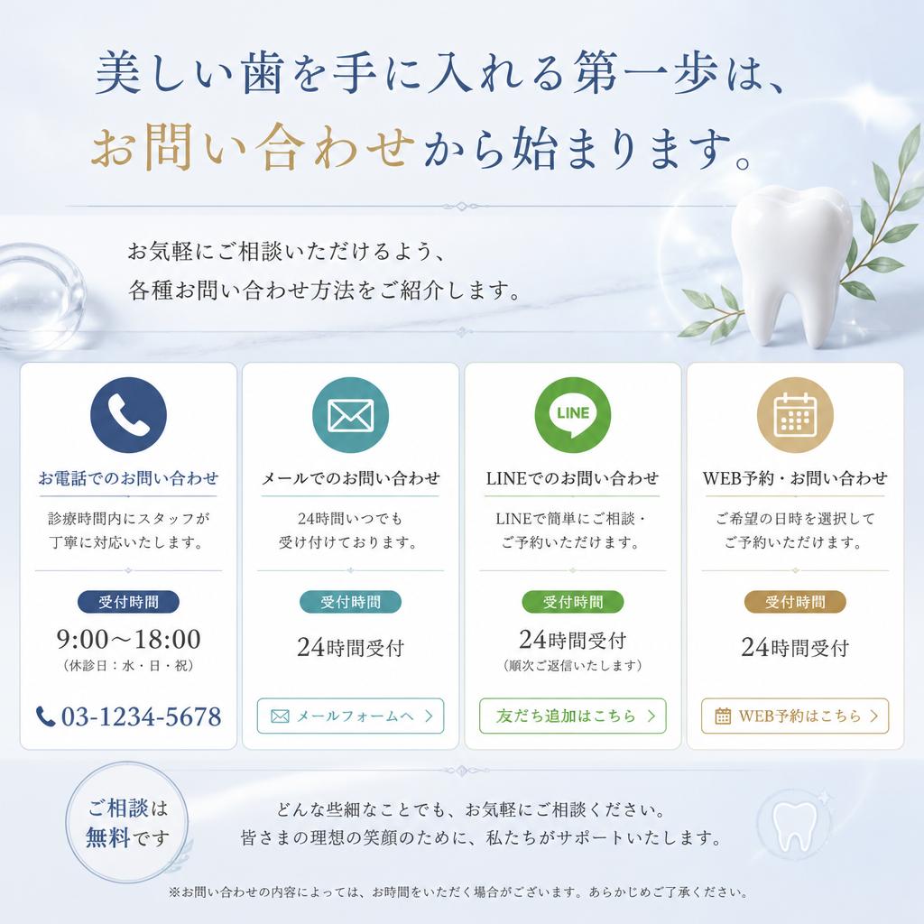 今すぐお問い合わせを！