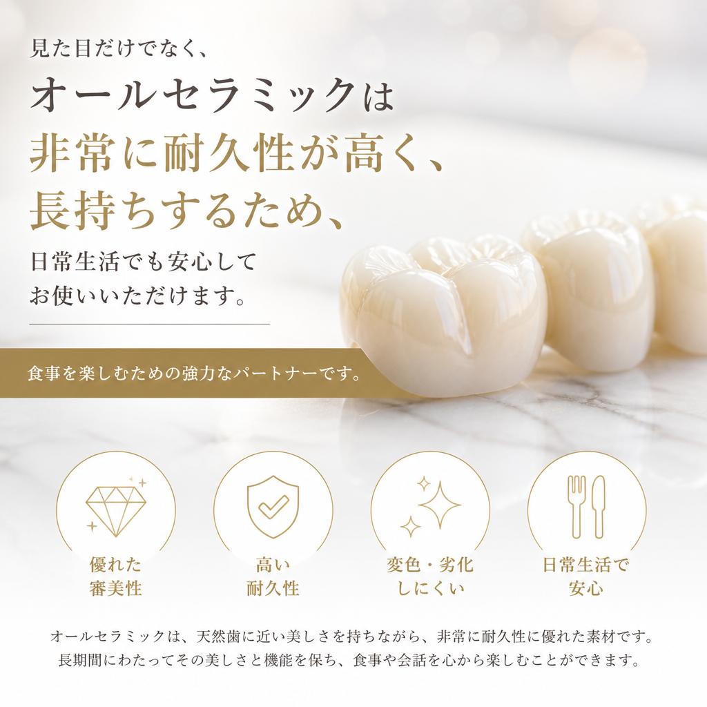 オールセラミックの機能性