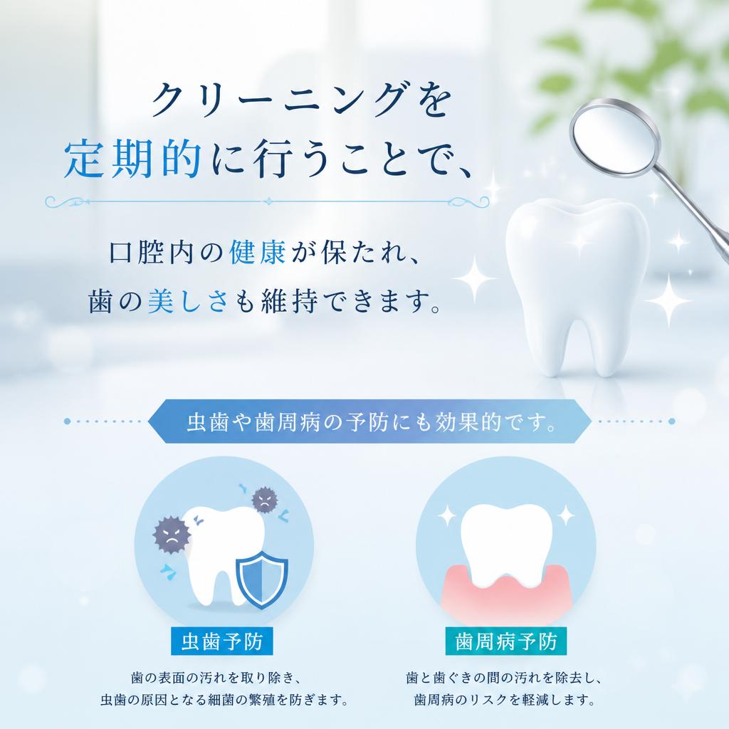 定期的なクリーニングの価値